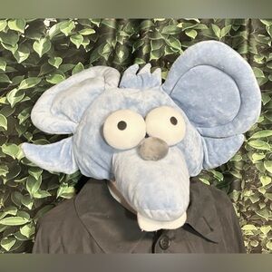 Simpsons Itchy And Scratchy Plush Hat Cap Universal Studios Cosplay Blue Mouse